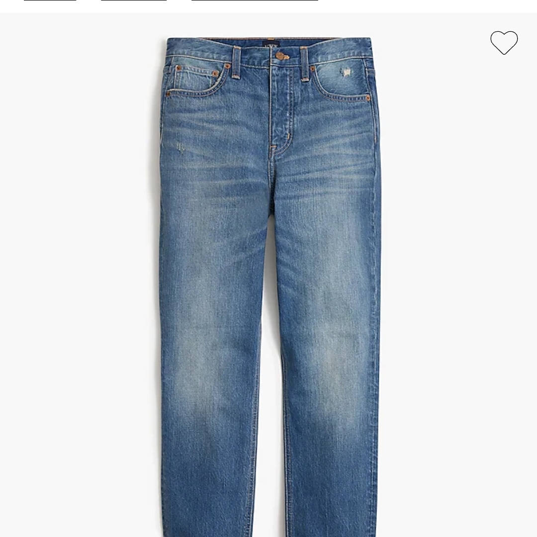 J. Crew Premium Edition High-Rise Straight Jean Size 28